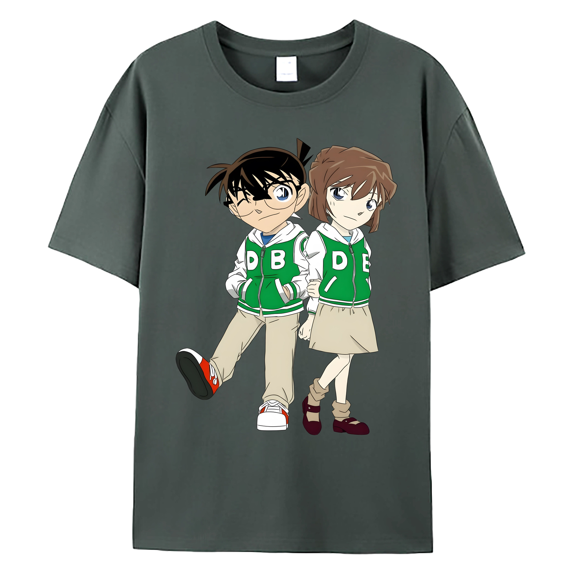 （画像用） 名探偵コナン 江戸川 コナン Detective Conan Conan Edogawa 綿100％ メンズ半袖Tシャツ｜肌触りやわらか＆通気性